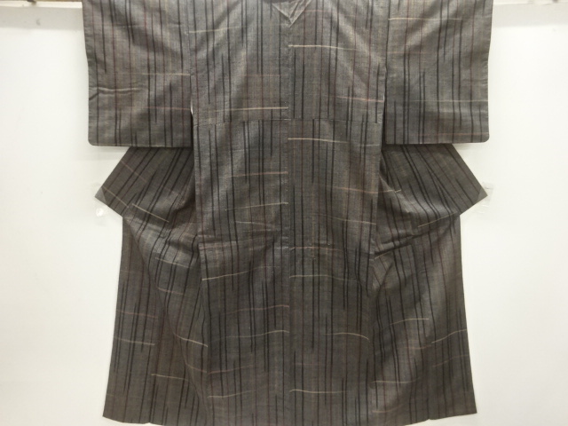 JAPANESE KIMONO / TSUMUGI / WOVEN STRIPE